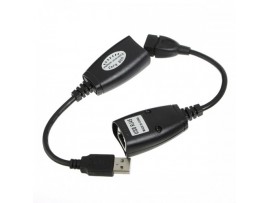 USB Extension Ethernet RJ45 Adapter Up to 150ft Length